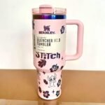 🔥40OZ Stitch Cup 1200ML 🥰 Straw Topper as Free Gift🎁 – Bild 19