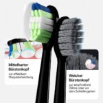 Elektrische Zahnbürste Pro / Schallzahnbürste / USB-Aufladbar / Wasserfest / 5 Programme / 6 Bürstenaufsätze / Mit Schutzhülle – Bild 8